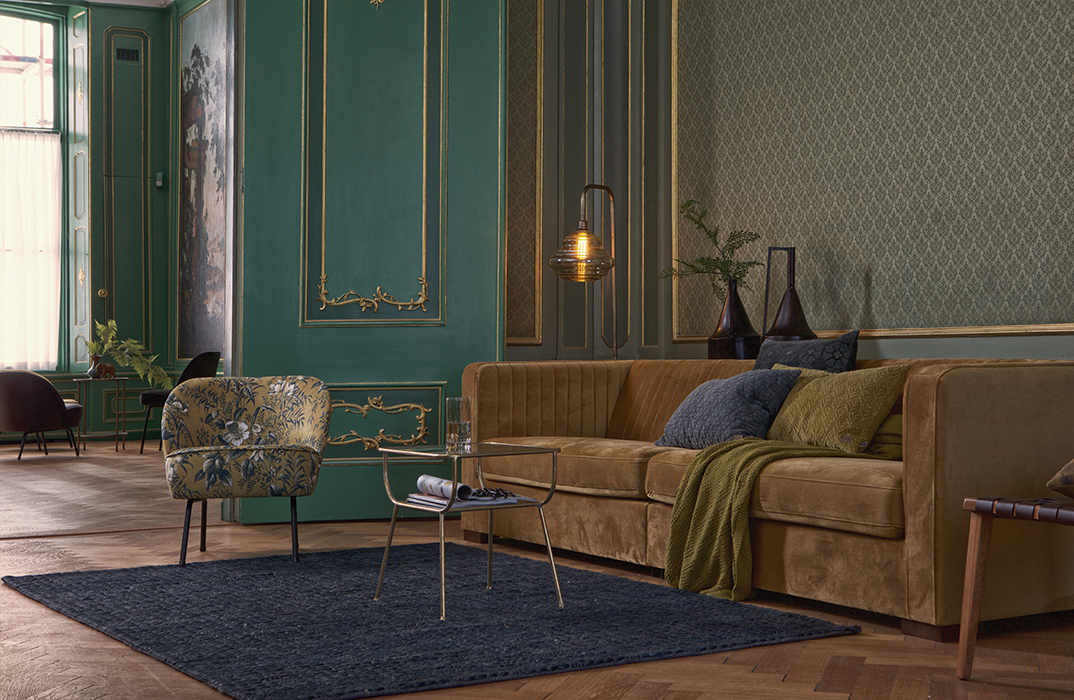 BePureHome Vogue zamatové dizajnové kreslo 8
