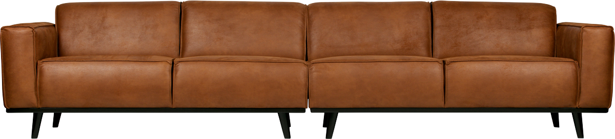 BePureHome Statement XL 372 cm veľká sedacia súprava - Koňak